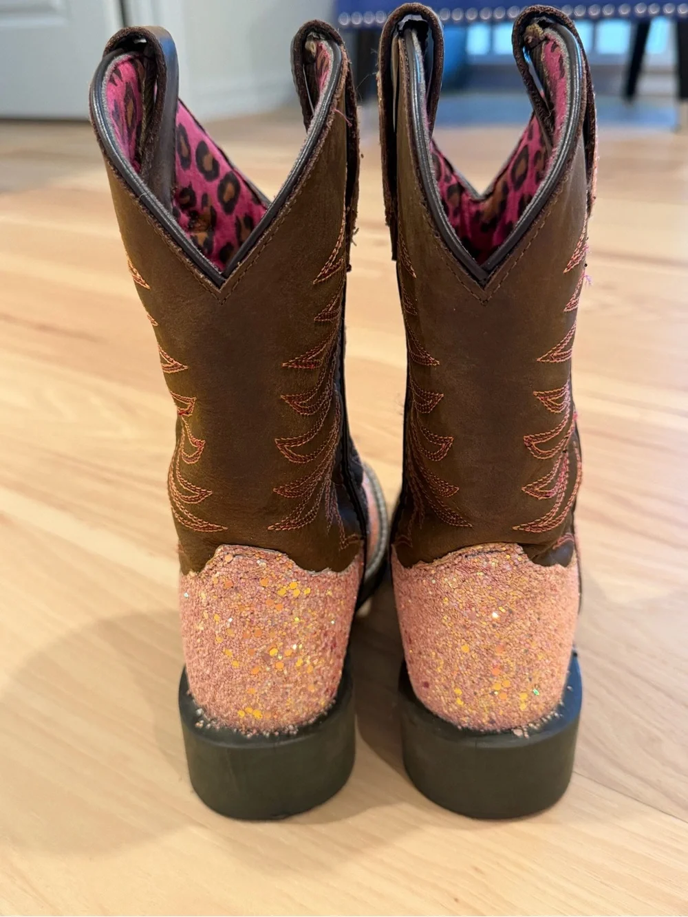 Smoky Mountain Girls Cowboy Boots Glitter Leather